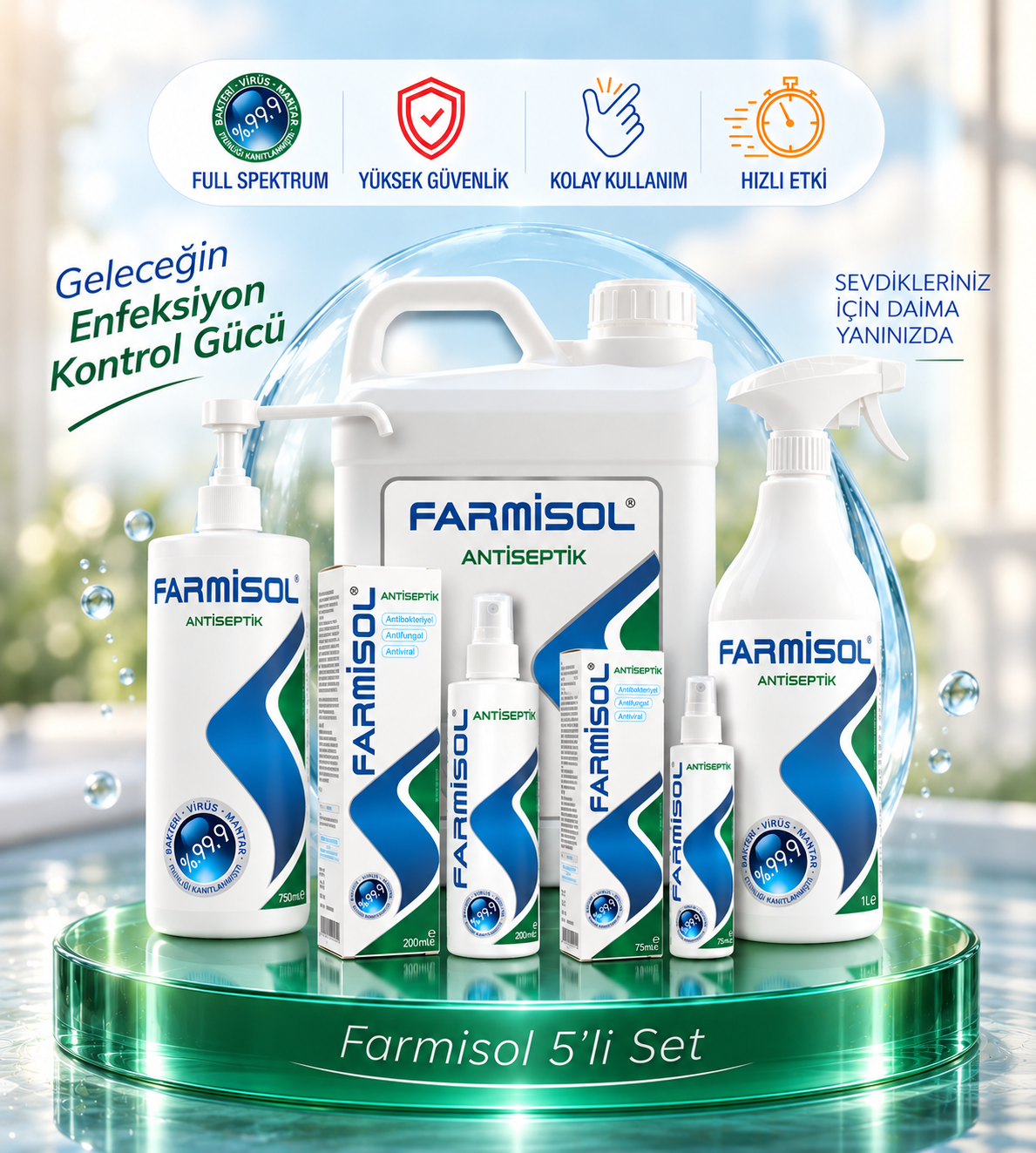 Farmisol Antiseptik 5'li Set
